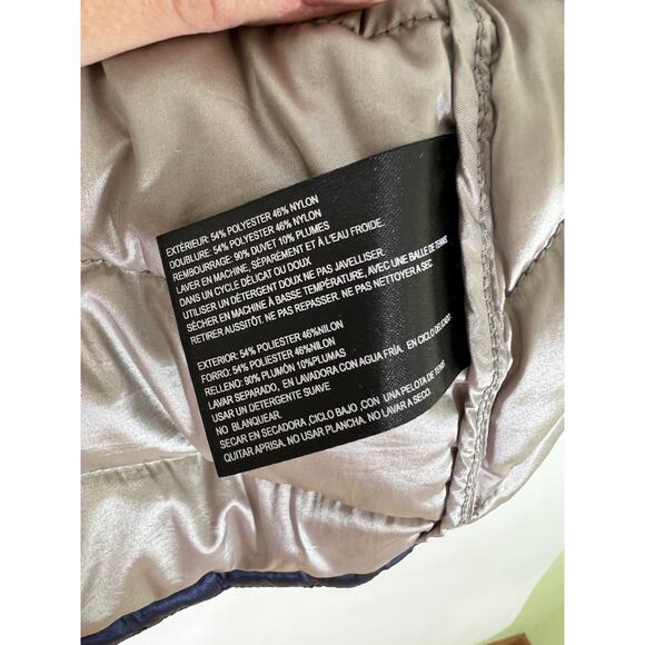 Bernardo Womens Blue Goose Down Puffer Vest Size Medium - Picture 11 of 12